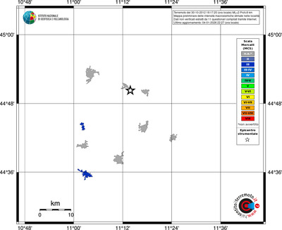 Mappa MCS - territori località