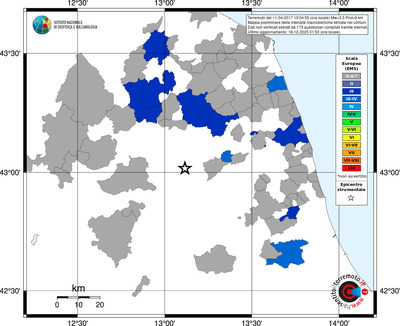 Mappa EMS - territori comuni