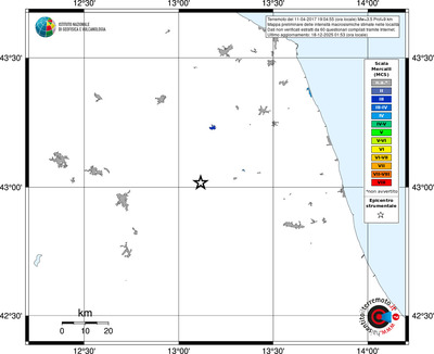 Mappa MCS - territori località