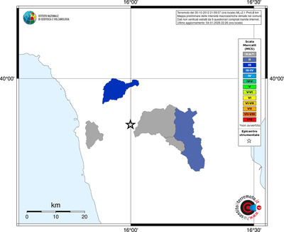 Mappa MCS - territori comuni