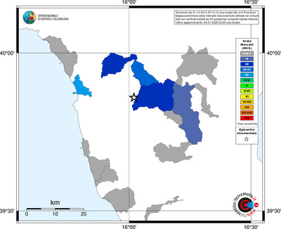 Mappa MCS - territori comuni