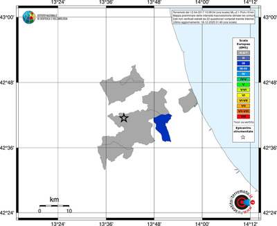 Mappa EMS - territori comuni