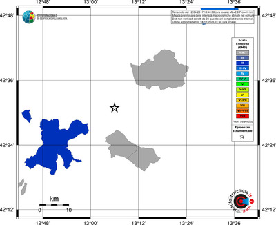 Mappa EMS - territori comuni