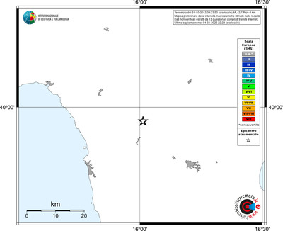 Mappa EMS - territori località