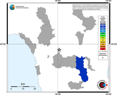 Mappa EMS - territori comuni