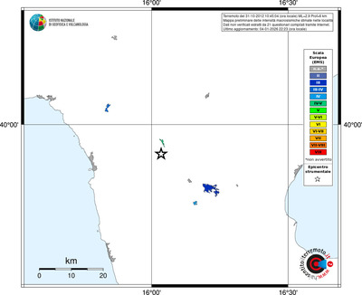 Mappa EMS - territori località