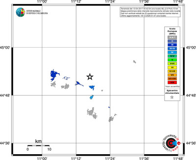 Mappa EMS - territori località