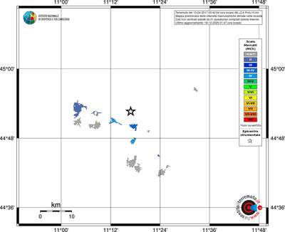Mappa MCS - territori località