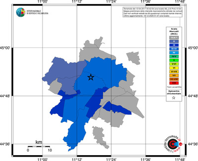 Mappa MCS - territori comuni