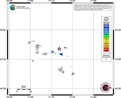 Mappa MCS - territori località