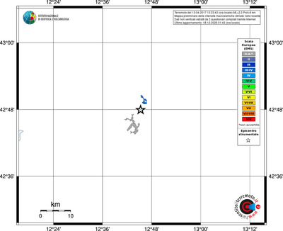 Mappa EMS - territori località