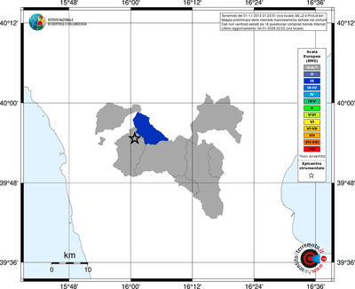 Mappa EMS - territori comuni