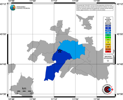 Mappa EMS - territori comuni