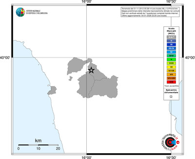 Mappa MCS - territori comuni