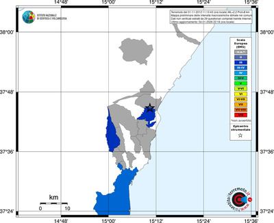 Mappa EMS - territori comuni