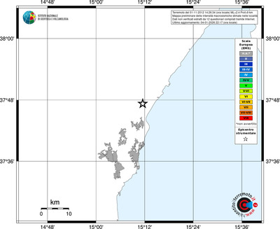 Mappa EMS - territori località
