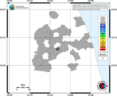Mappa EMS - territori comuni