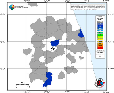 Mappa EMS - territori comuni