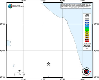 Mappa EMS - territori località