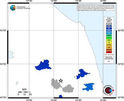 Mappa EMS - territori comuni