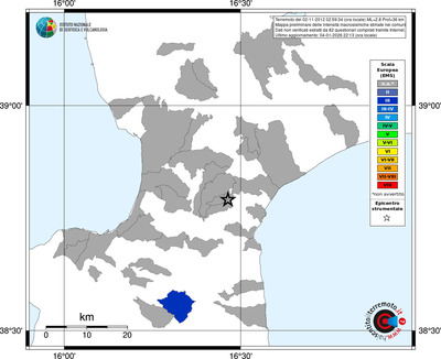 Mappa EMS - territori comuni