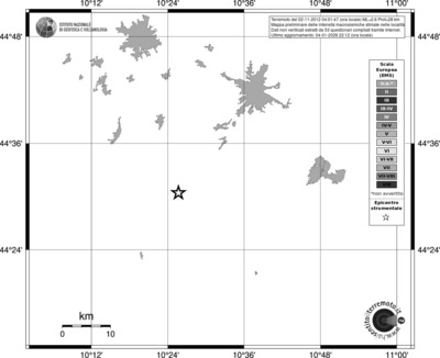 Mappa EMS - territori località