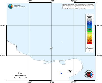 Mappa EMS - territori località