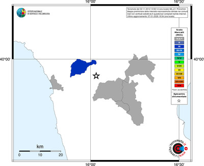 Mappa MCS - territori comuni