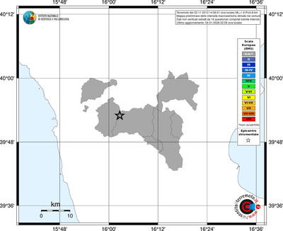 Mappa EMS - territori comuni