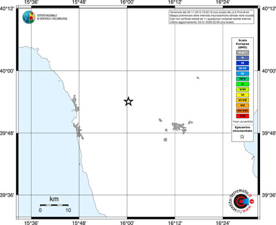 Mappa EMS - territori località
