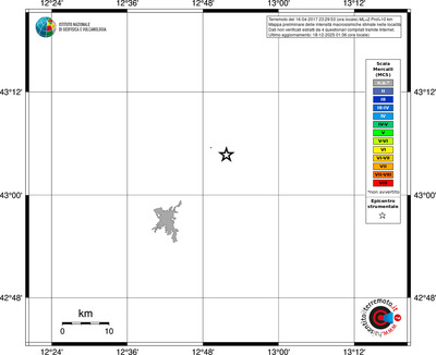 Mappa MCS - territori località