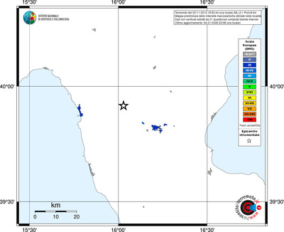 Mappa EMS - territori località