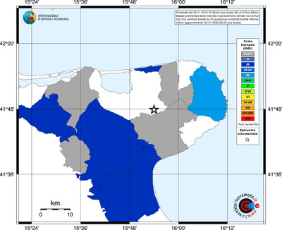 Mappa EMS - territori comuni