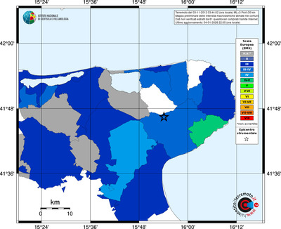 Mappa EMS - territori comuni