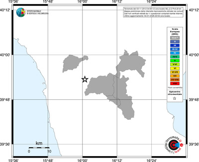 Mappa EMS - territori comuni