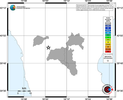 Mappa EMS - territori comuni