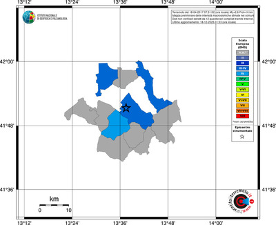 Mappa EMS - territori comuni