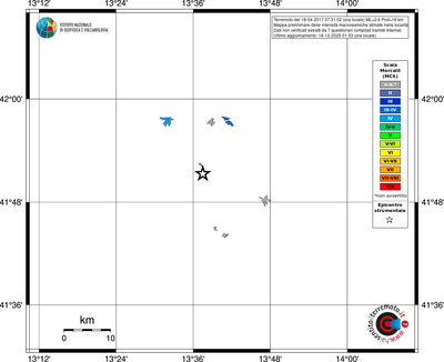 Mappa MCS - territori località