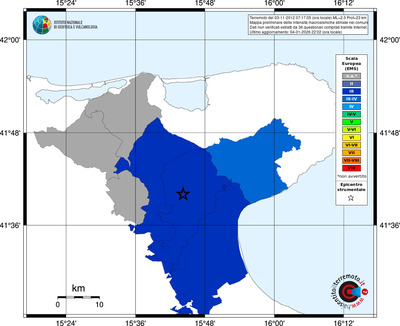 Mappa EMS - territori comuni