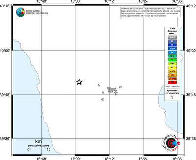 Mappa EMS - territori località