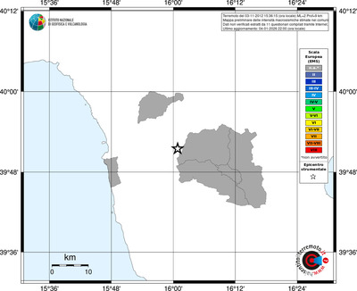 Mappa EMS - territori comuni