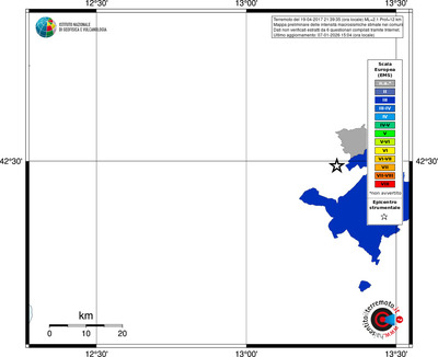 Mappa EMS - territori comuni