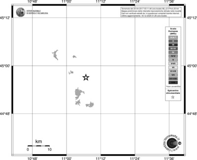 Mappa EMS - territori località