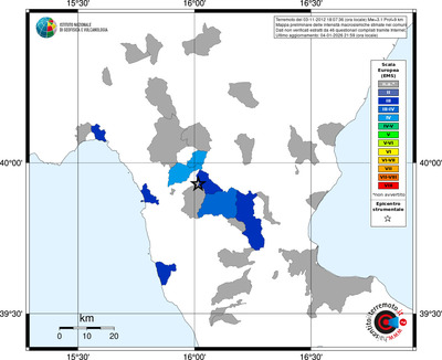 Mappa EMS - territori comuni