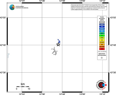 Mappa EMS - territori località
