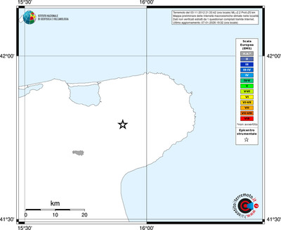 Mappa EMS - territori località