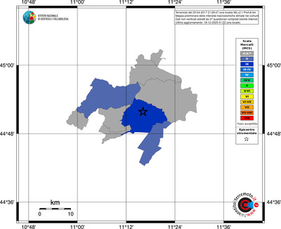 Mappa MCS - territori comuni