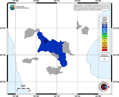 Mappa EMS - territori comuni