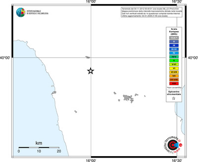 Mappa EMS - territori località