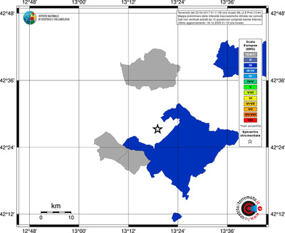 Mappa EMS - territori comuni